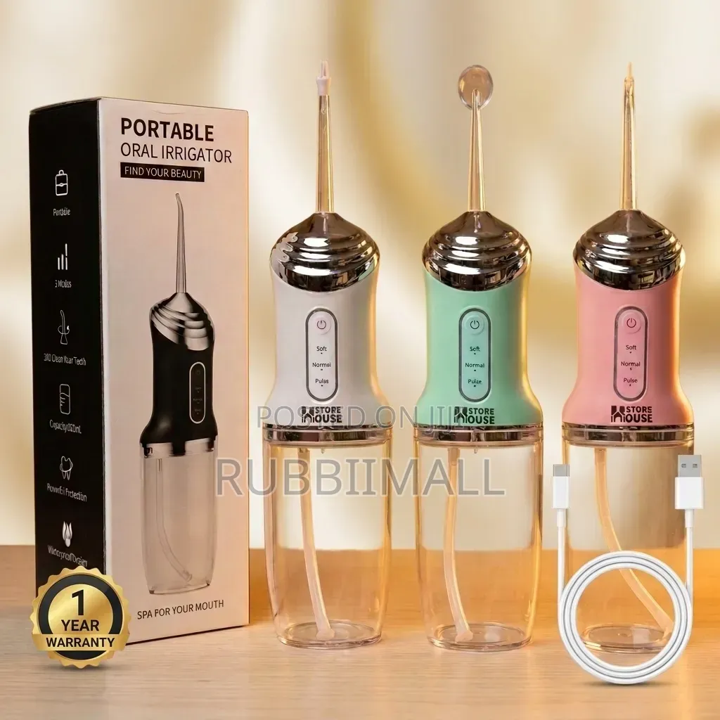 Portable, USB-rechargeable Electric Oral Irrigators (Water Flosser)
