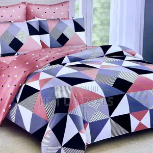 5x6 Bedding Set – 1 Duvet Cover, 1 Flat Sheet, and 2 Pillowcases