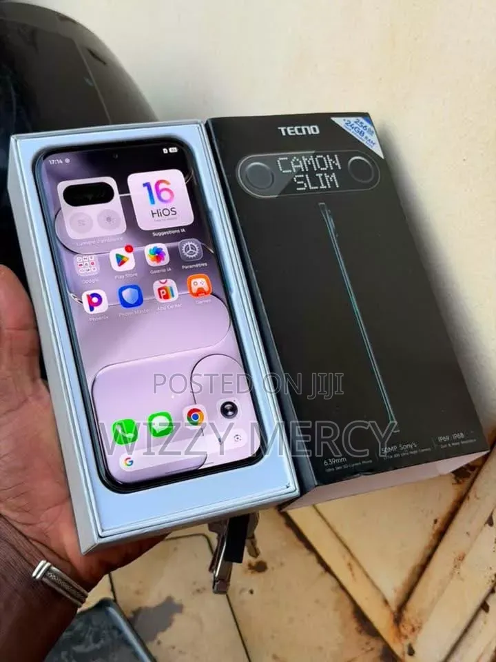 New Tecno Camon Slim 256 GB Black
