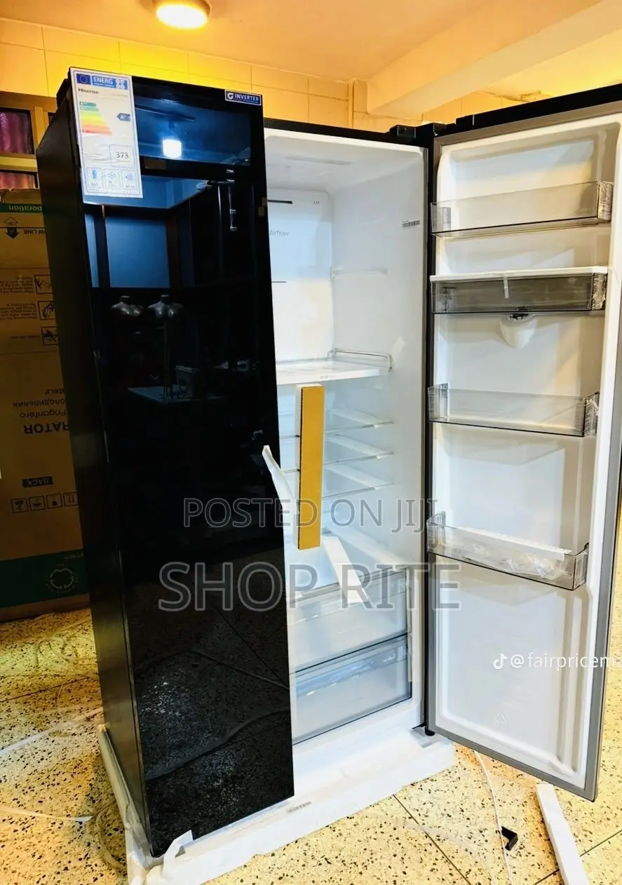 Hisense750 Liters Side by Side Black Refrigerators