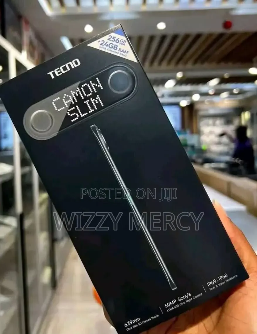 New Tecno Camon Slim 256 GB Black