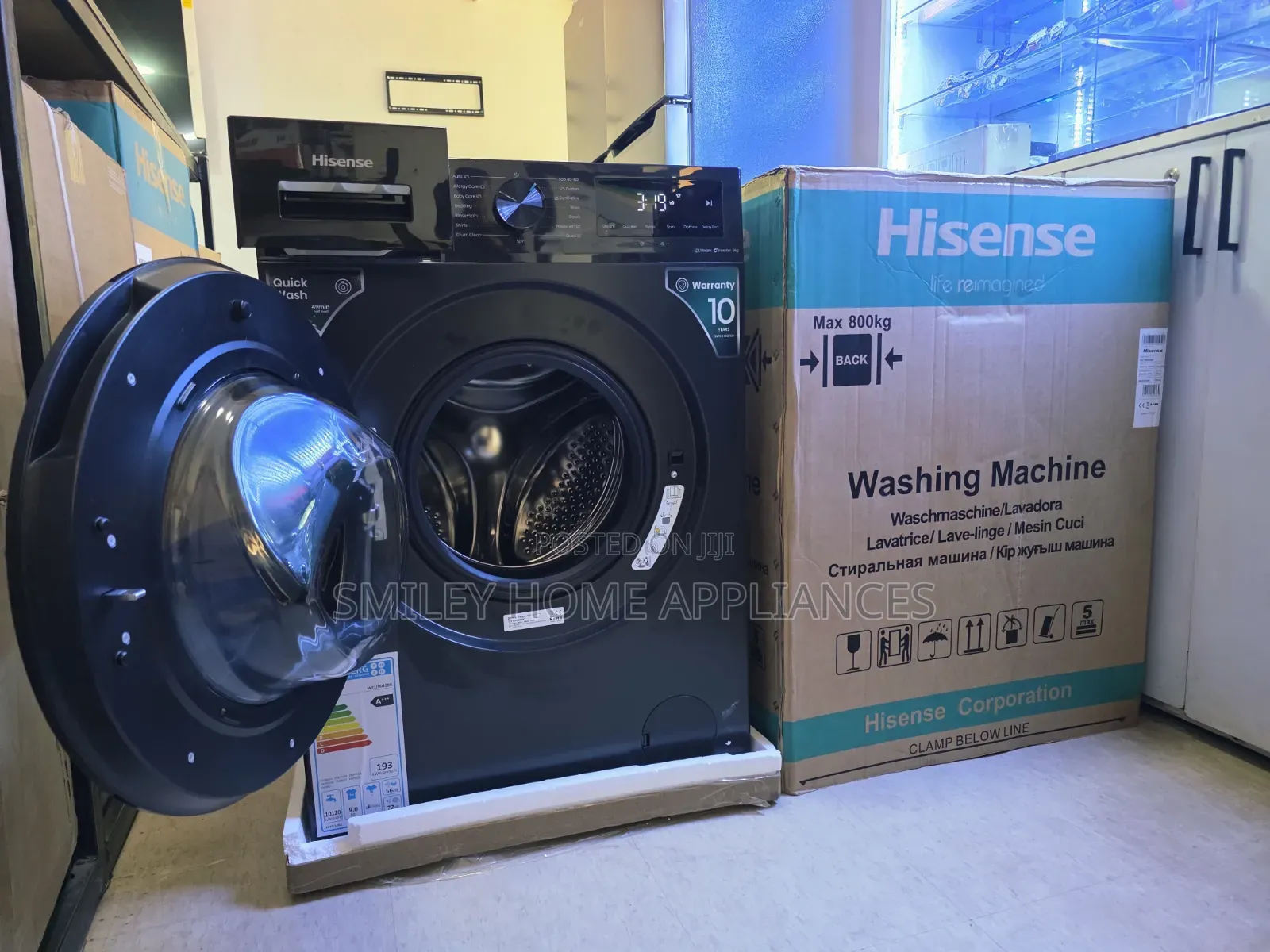 Brand New Hisense 9kgs Fully Automatic Frontloader Wash & Spin Machine