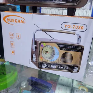 YG-7030 Manual FM Radio With Inbuilt Clock USB TF