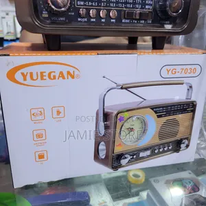 YG-7030 Manual FM Radio With Inbuilt Clock USB TF