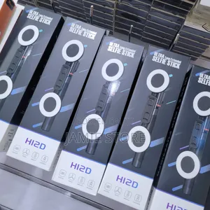 H12D Ultra Extended Long Selfie Stick With Lights