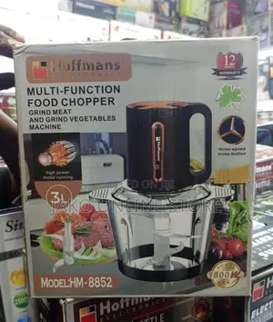 Hoffmans 3L Glass Food Processor HM‐8852