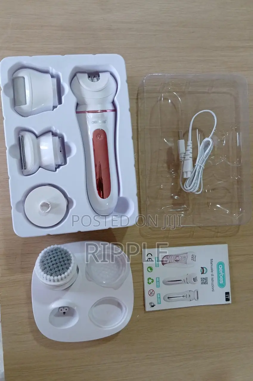 Aerbes 5-in-1 Rechargeable Ladies Epilator & Shaver Wet/Dry
