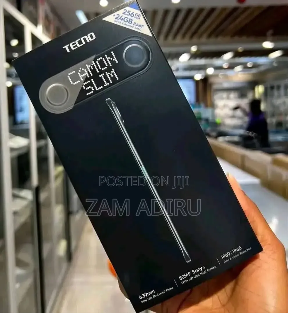 New Tecno Camon Slim 256 GB Black