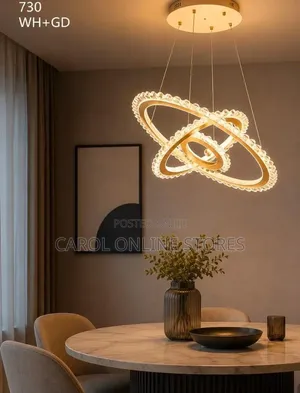 3-Ring LED Crystal Pendant Chandelier / Ceiling Lights