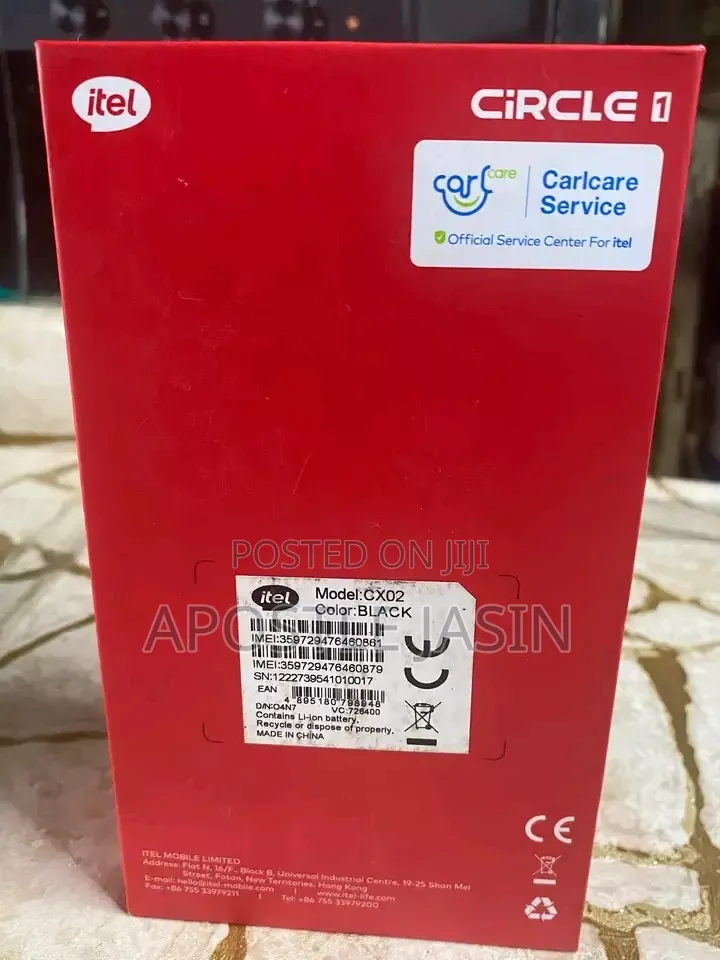 New Itel Circle 1 Black
