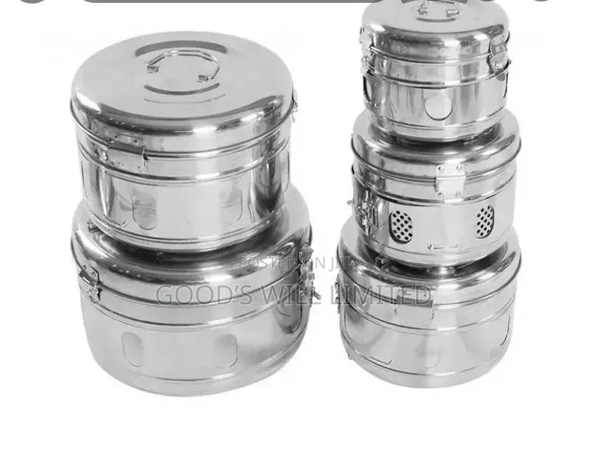 Original Stainless Steel Sterilization Drums All Sizes - Medical Grade