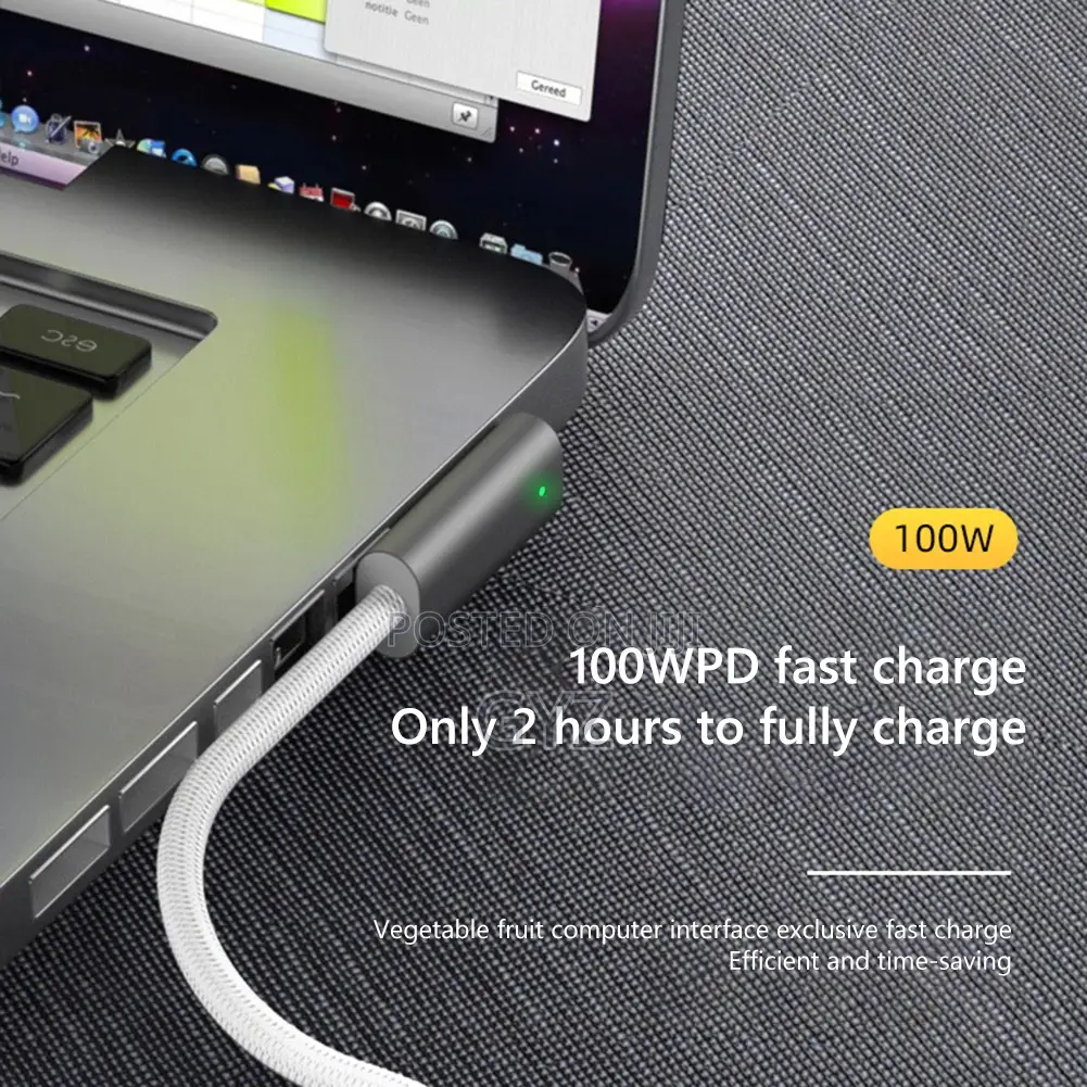 MagSafe 2 (T-Shaped) to USB-C Type-C PD Charging Cable, Cable 1.8m