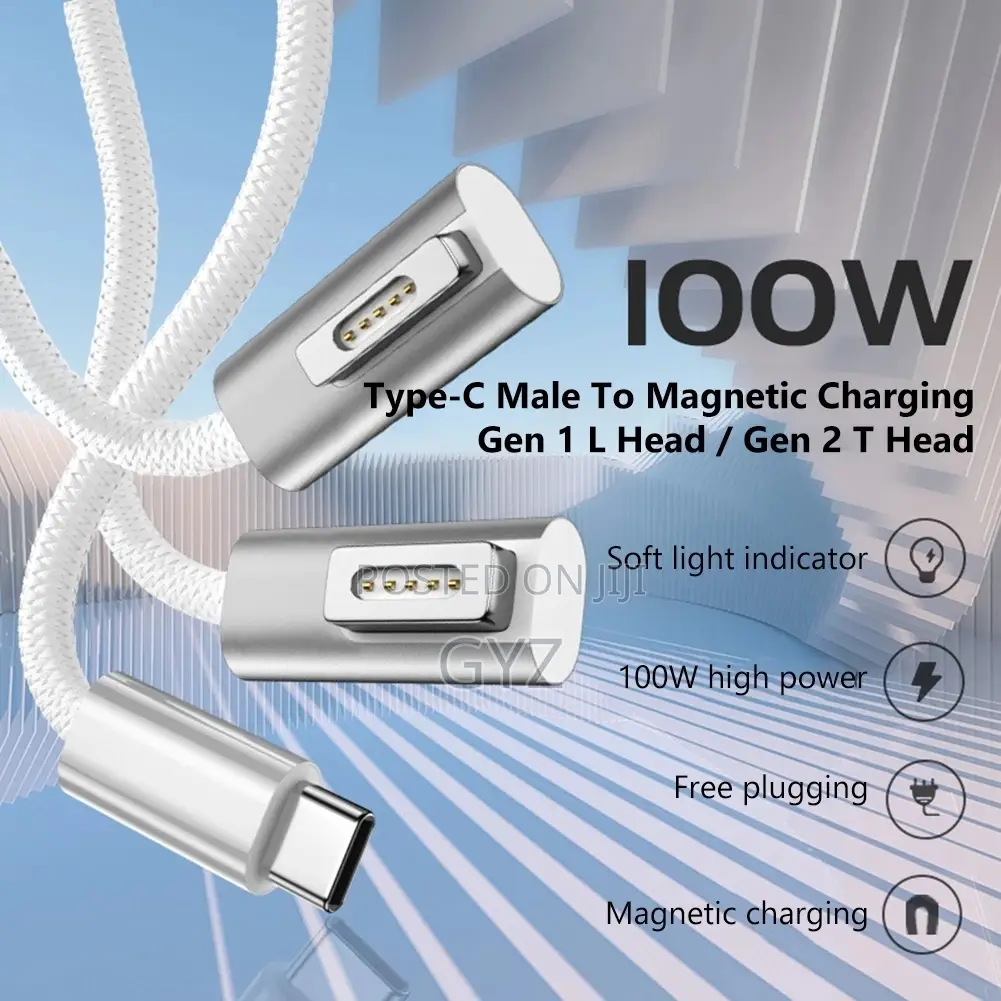 MagSafe 2 (T-Shaped) to USB-C Type-C PD Charging Cable, Cable 1.8m