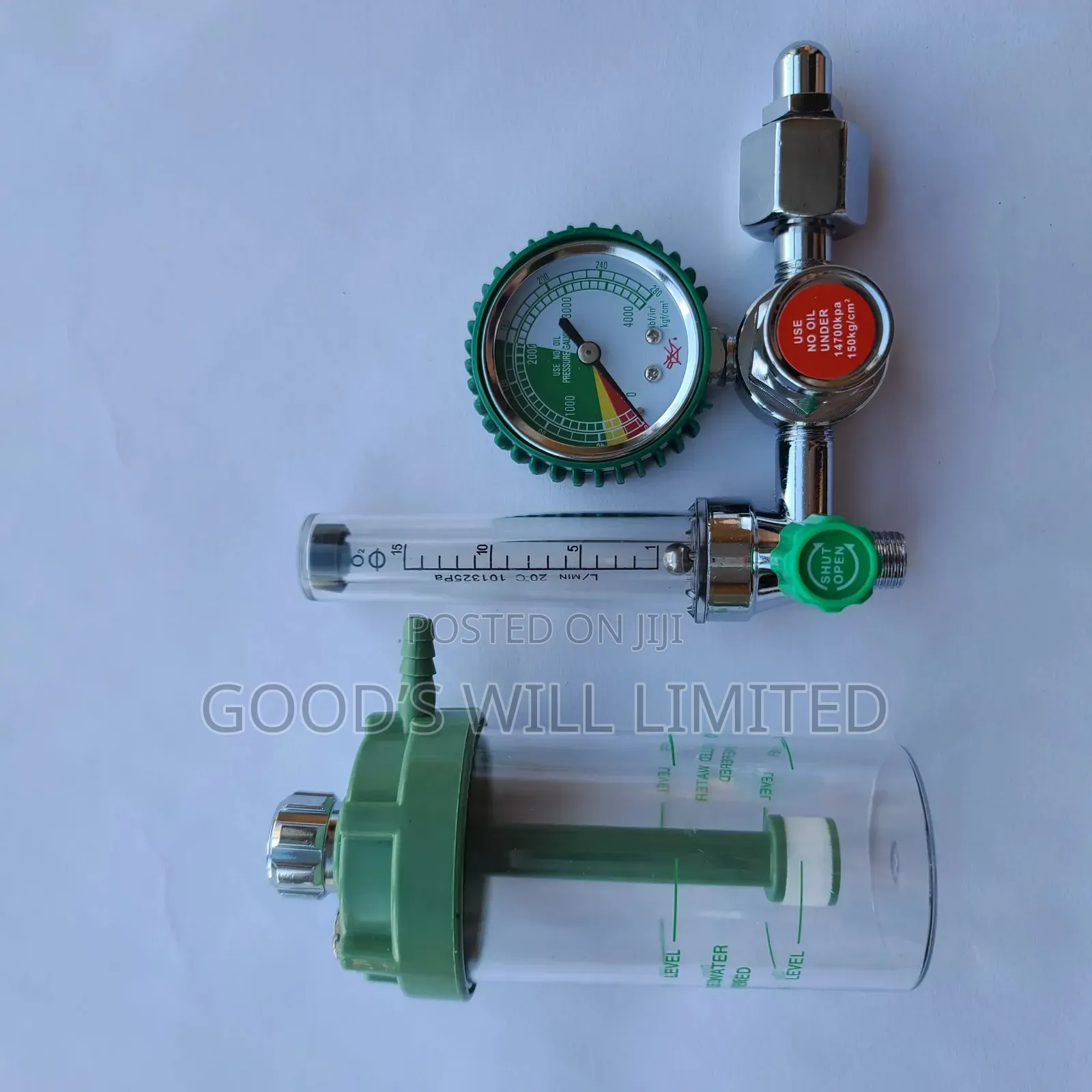 Medical Oxygen Regulator With Flow Meter and Humidifier for Cylinder