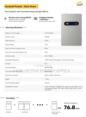 5KWh Lithium Ion Battery