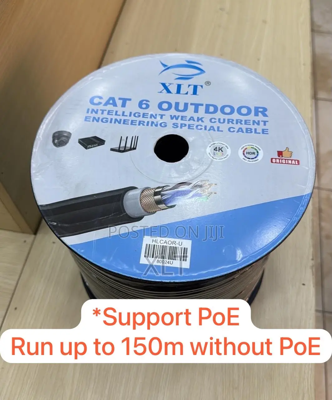 XLT Cat 6 Outdoor Utp Cable 23 Awg (Double-Sheathed Pvc+pe) 305m