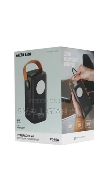 Green Lion Hyper Core 40 Power Bank 40000mAh - Black