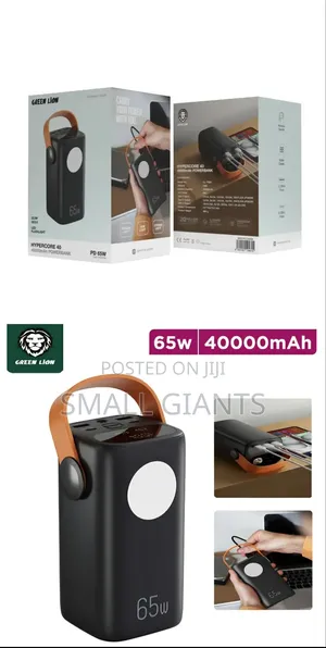 Green Lion Hyper Core 40 Power Bank 40000mAh - Black