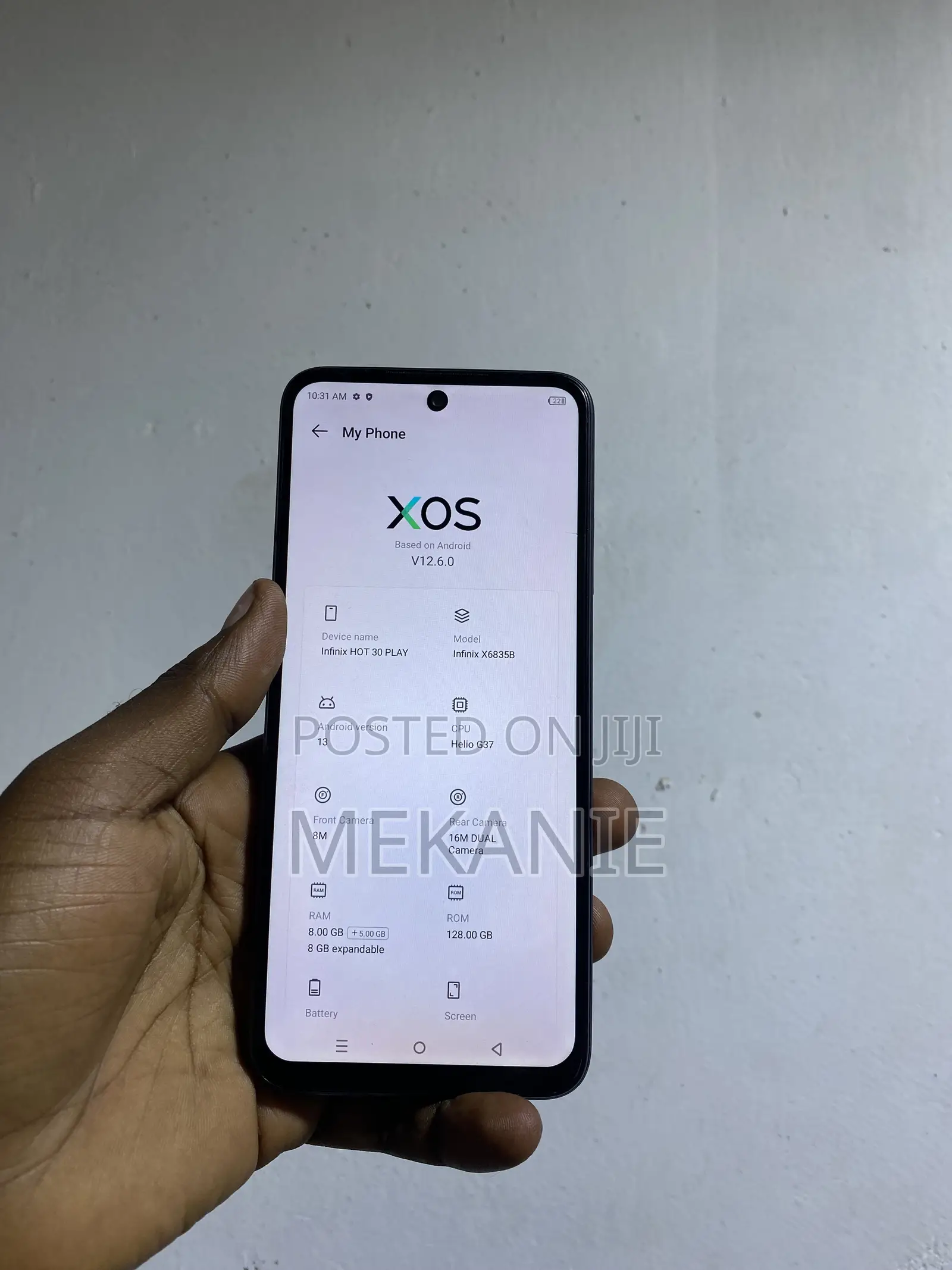 Infinix Hot 30 Play 128 GB Black