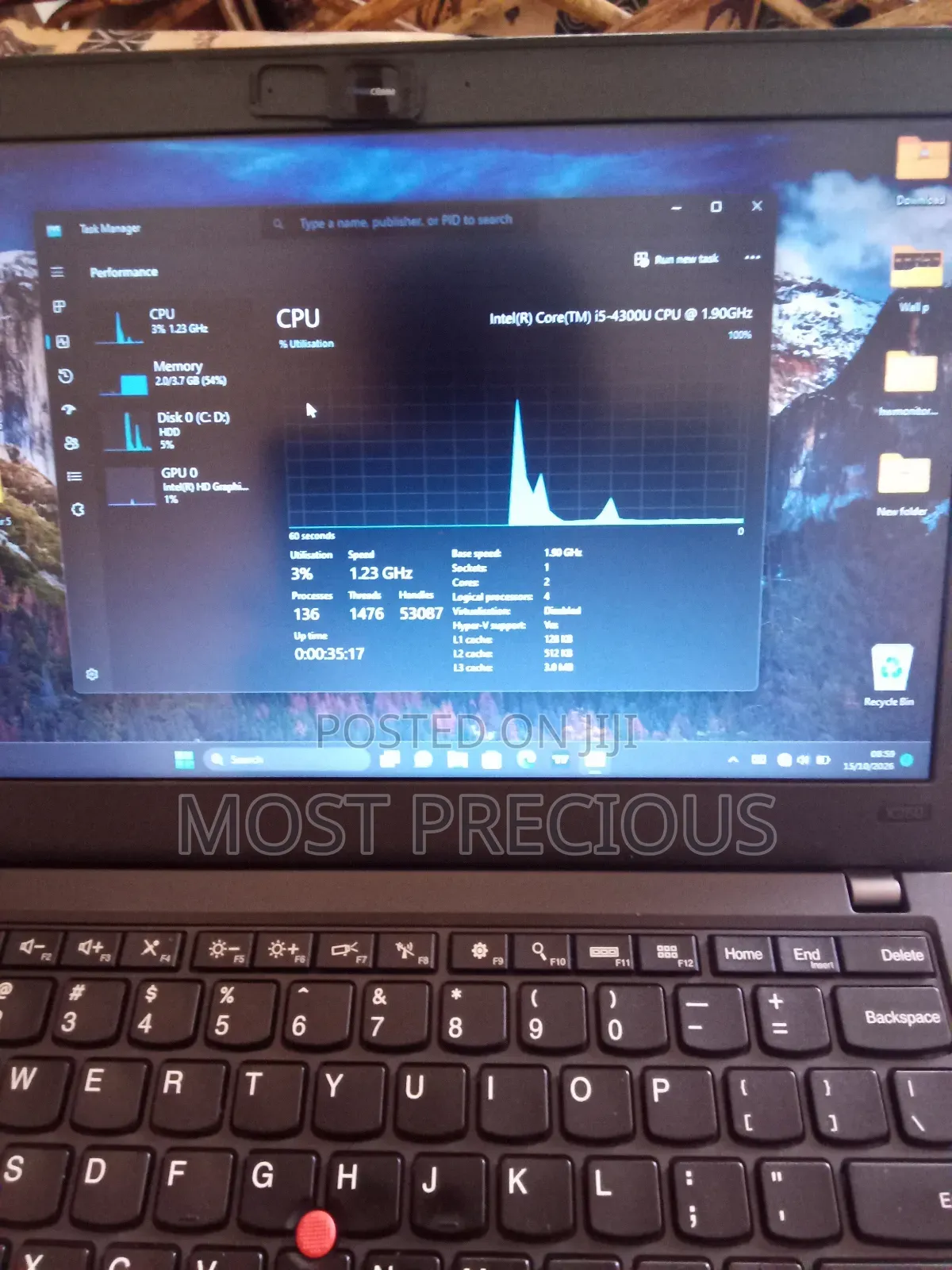 Laptop Lenovo ThinkPad X250 4GB Intel Core i5 HDD 320GB