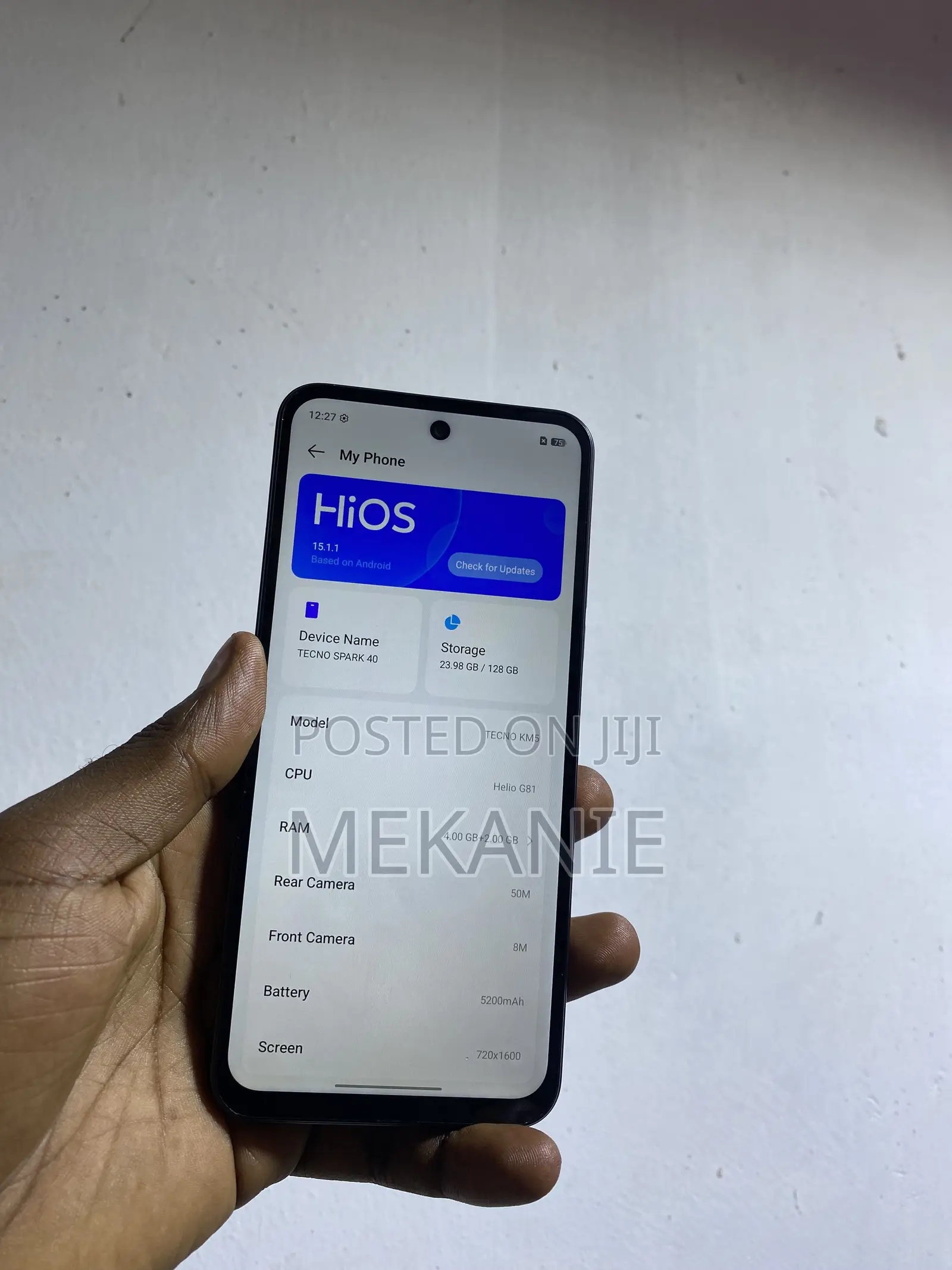 Tecno Spark 40 128 GB Black