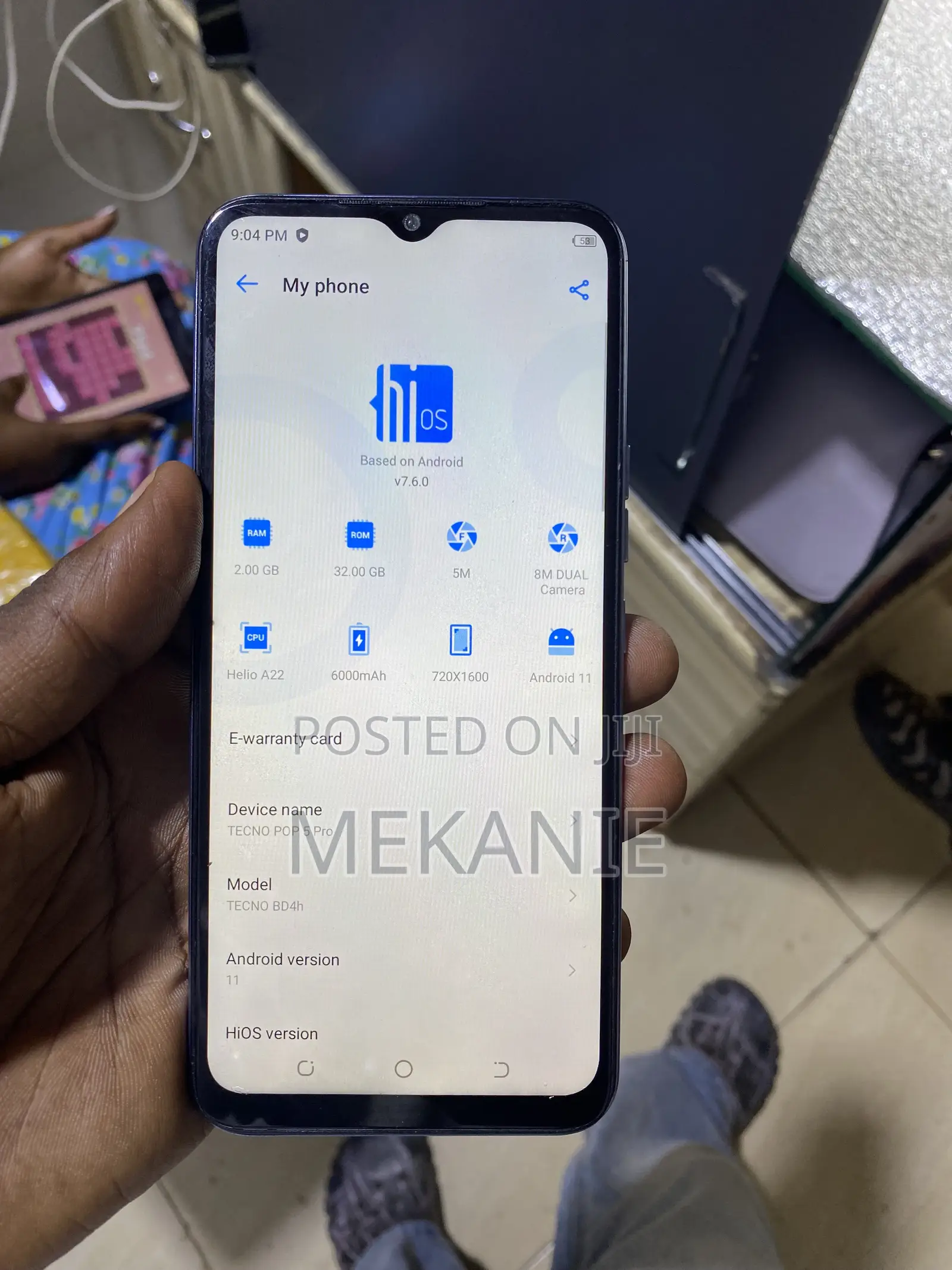 Tecno Pop 5 Pro 32 GB Blue