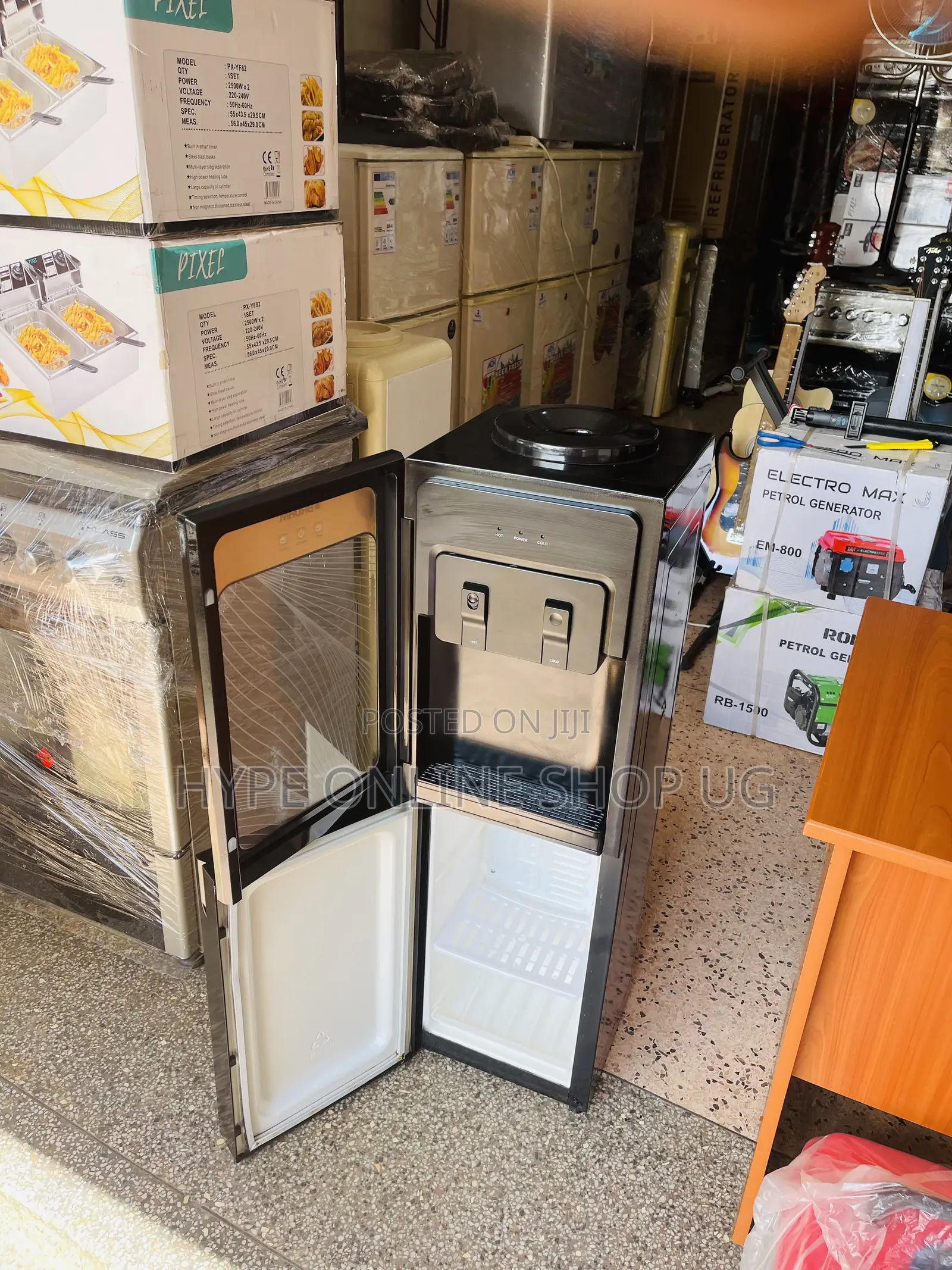2in1,imported Used Bruhm Hot & Cold Water Dispenser With Afridge