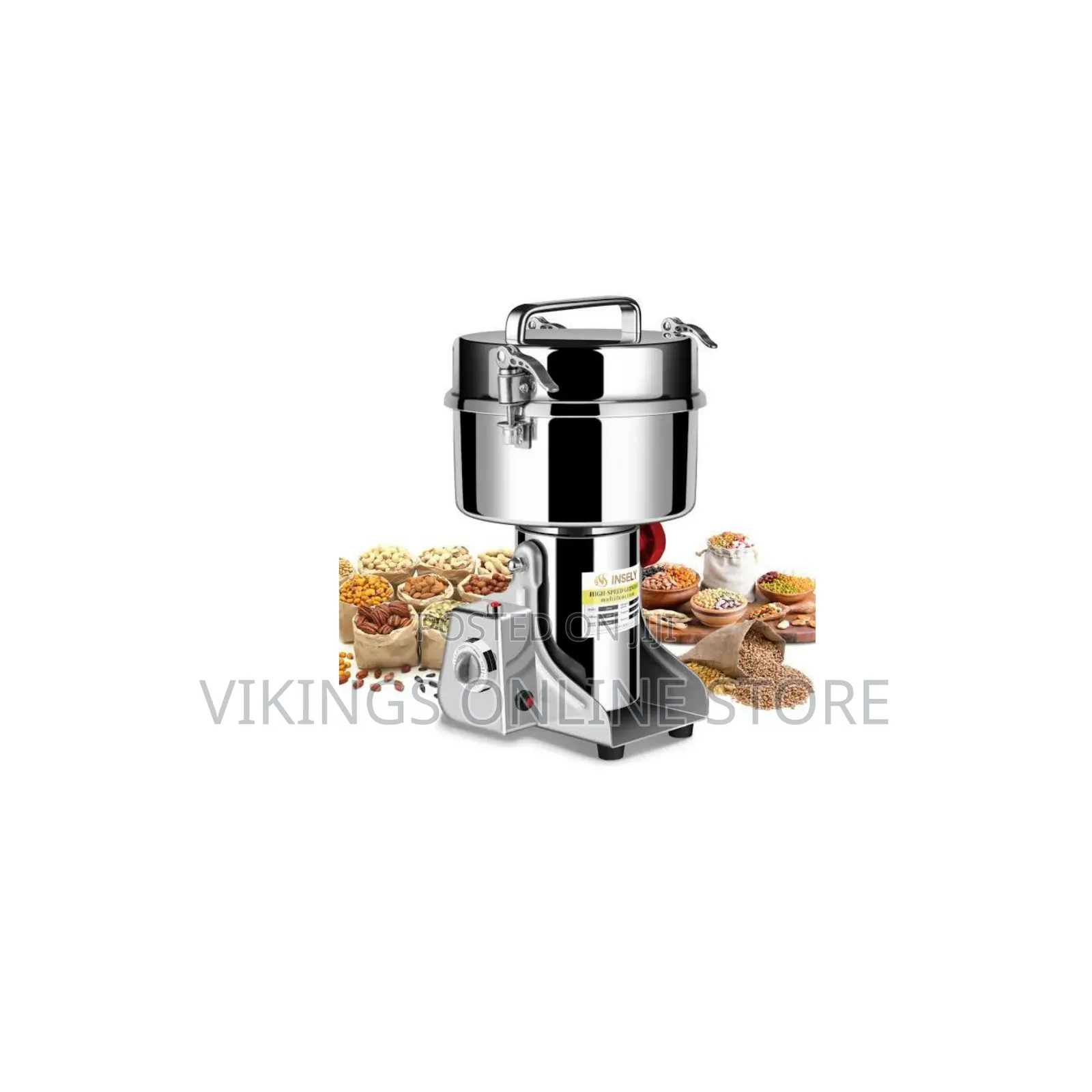 400g INSELY High-Speed Grain Mill Grinder (2000g, 3600W)