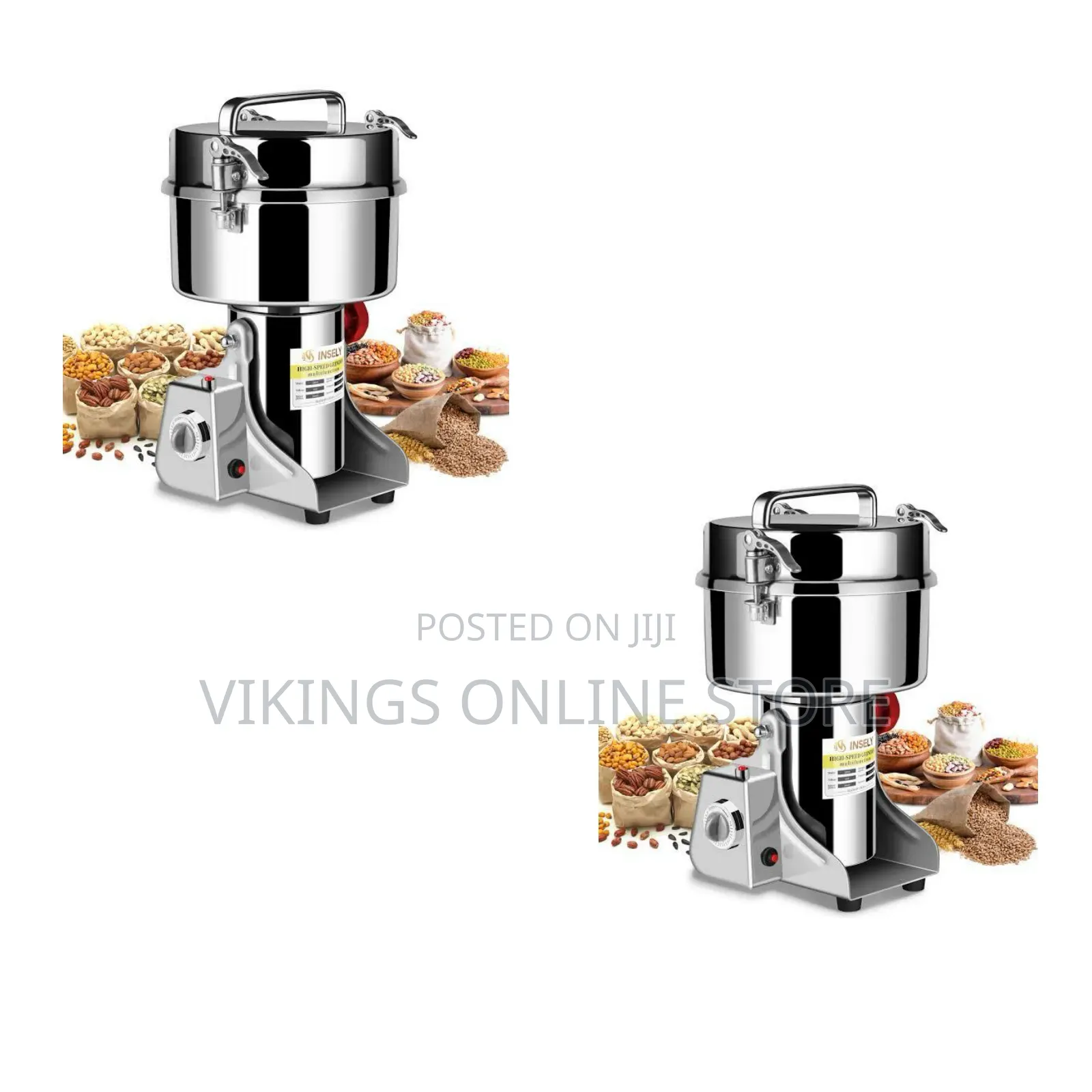 400g INSELY High-Speed Grain Mill Grinder (2000g, 3600W)
