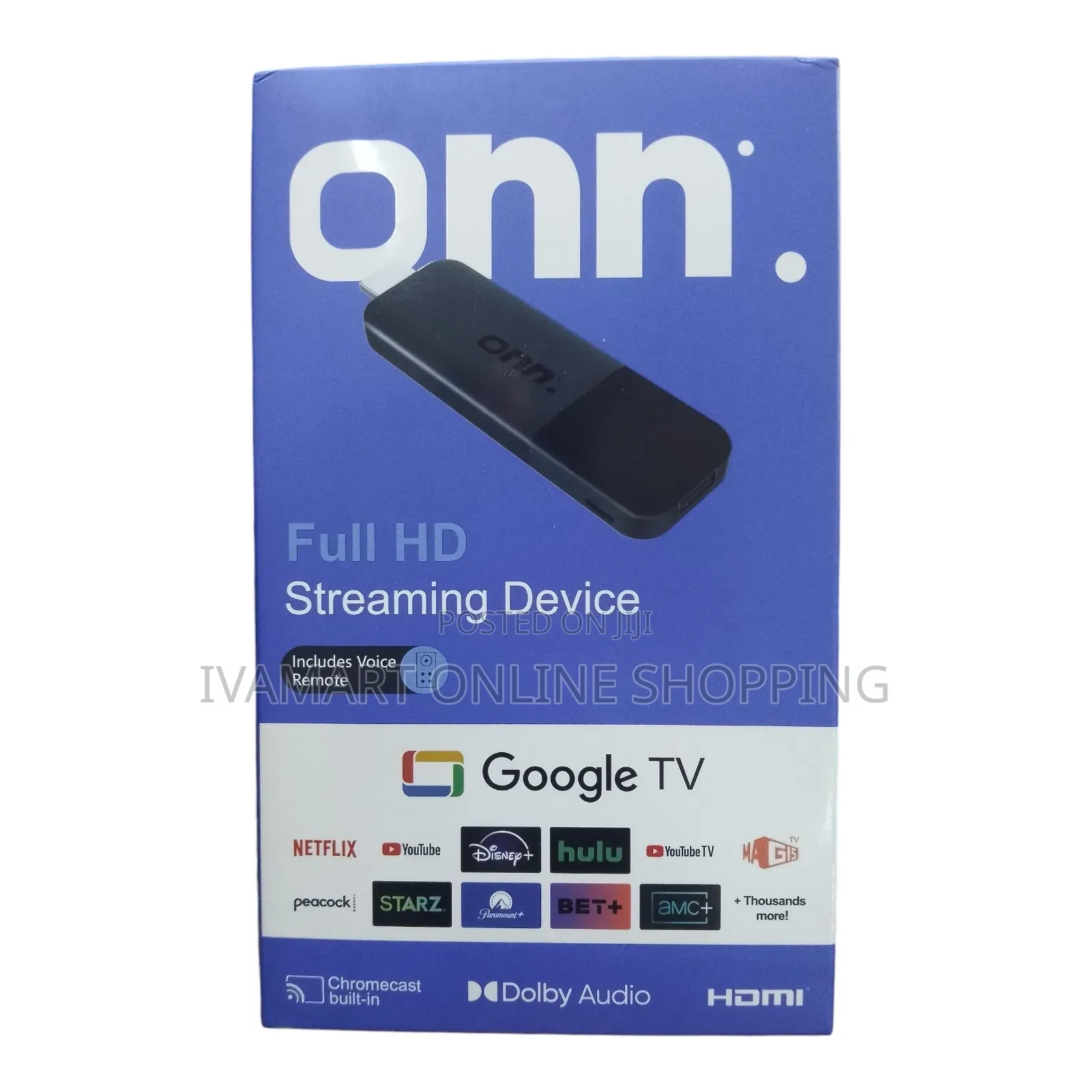 Onn Google TV Full HD Streaming Device With Voice Remote