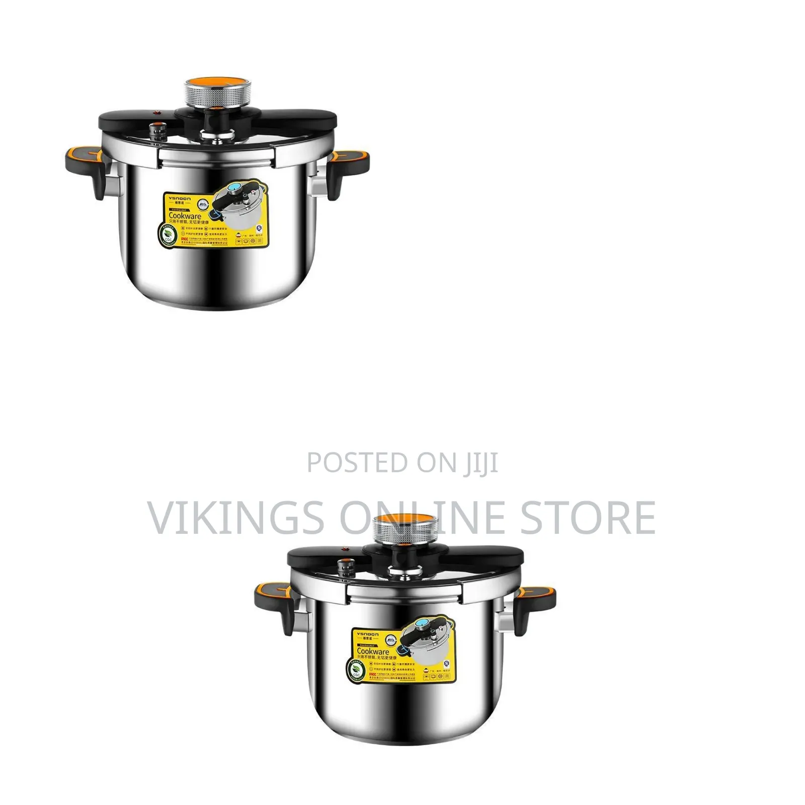 6litres Stainless Steel K-Type Kitchen Pressure Cooker With a Top Knob