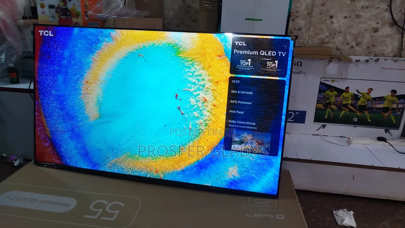 55 TCL Qled Premium Android Digital Flat Screen Flameless