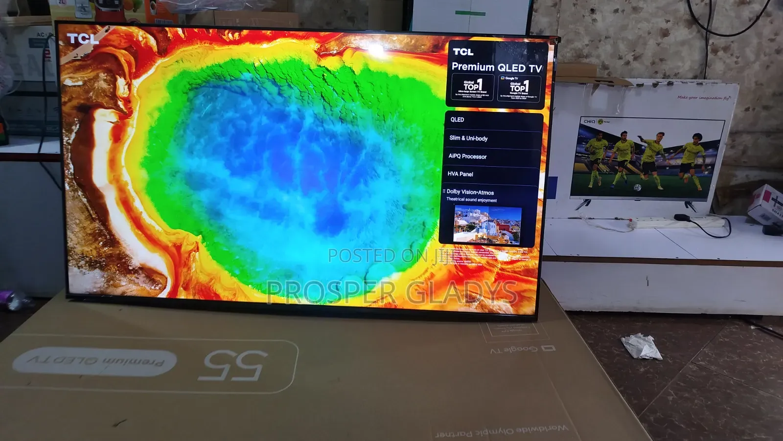 55 TCL Qled Premium Android Digital Flat Screen Flameless