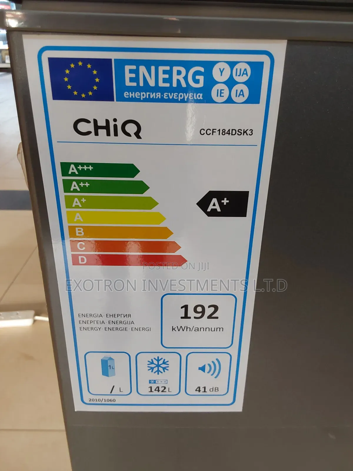 Chiq Freezer 180ltrs