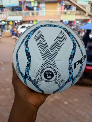 White and Blue Penta Waterproof Soccer Ball