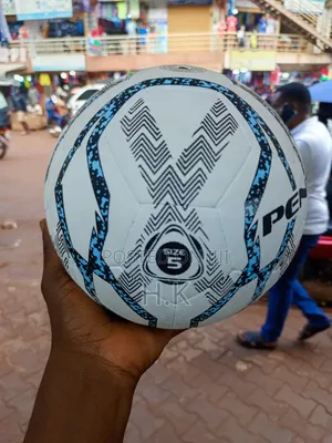 White and Blue Penta Waterproof Soccer Ball