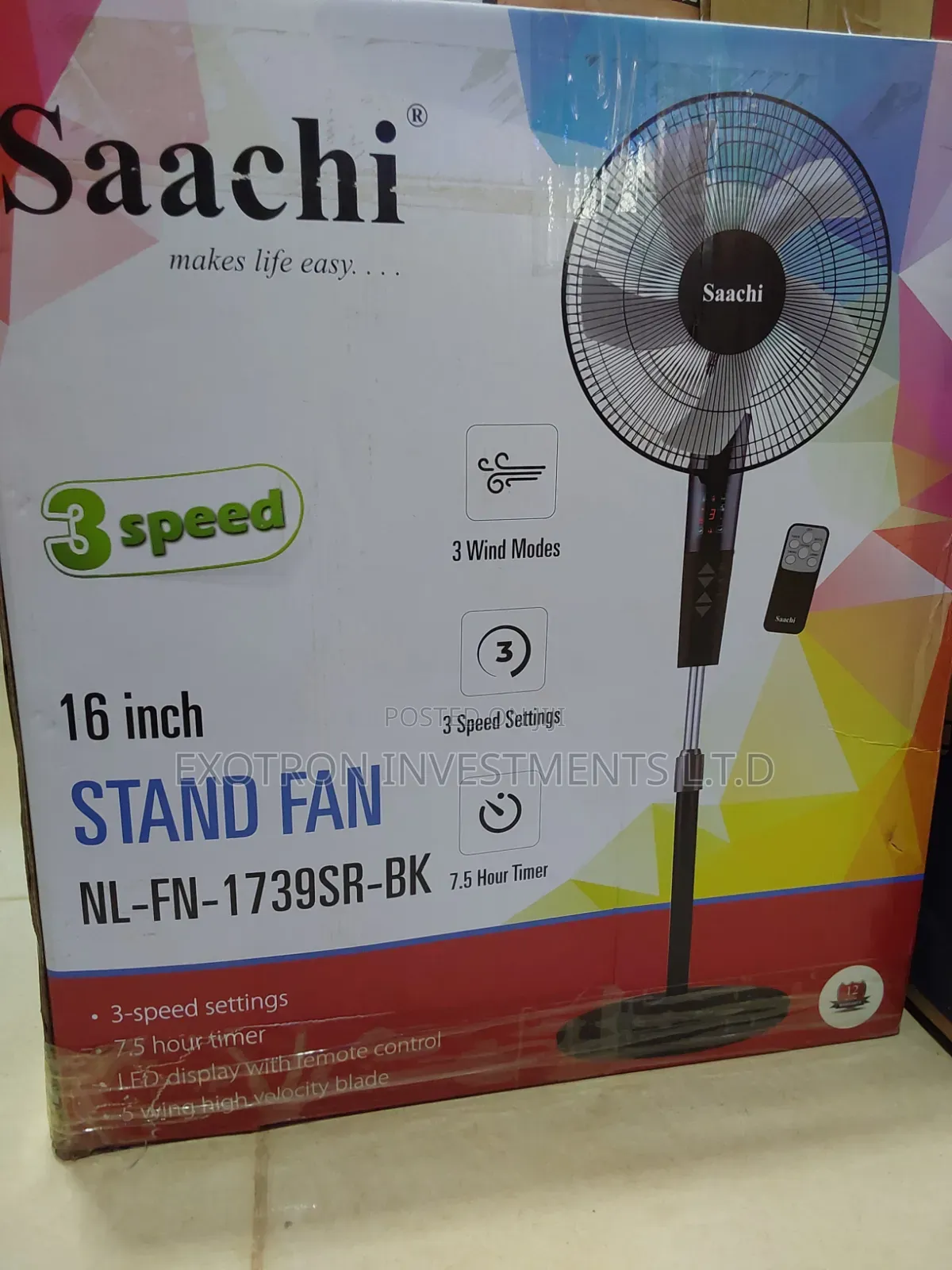 Saachi Stand Fan