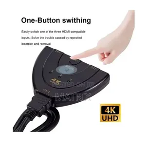 3 in 1 HDMI Switch – 4K UHD Output, Full HD 1080P, 3-Port Splitter