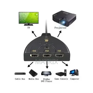 3 in 1 HDMI Switch – 4K UHD Output, Full HD 1080P, 3-Port Splitter