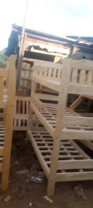 3x6 Varnished Triple Decker Bed
