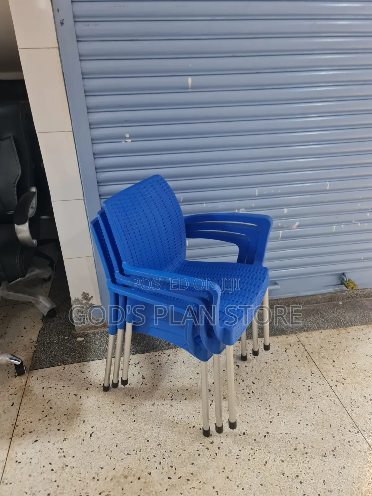 1pcs Portable Steel Legged Plastic Chairs Plastic Chairs