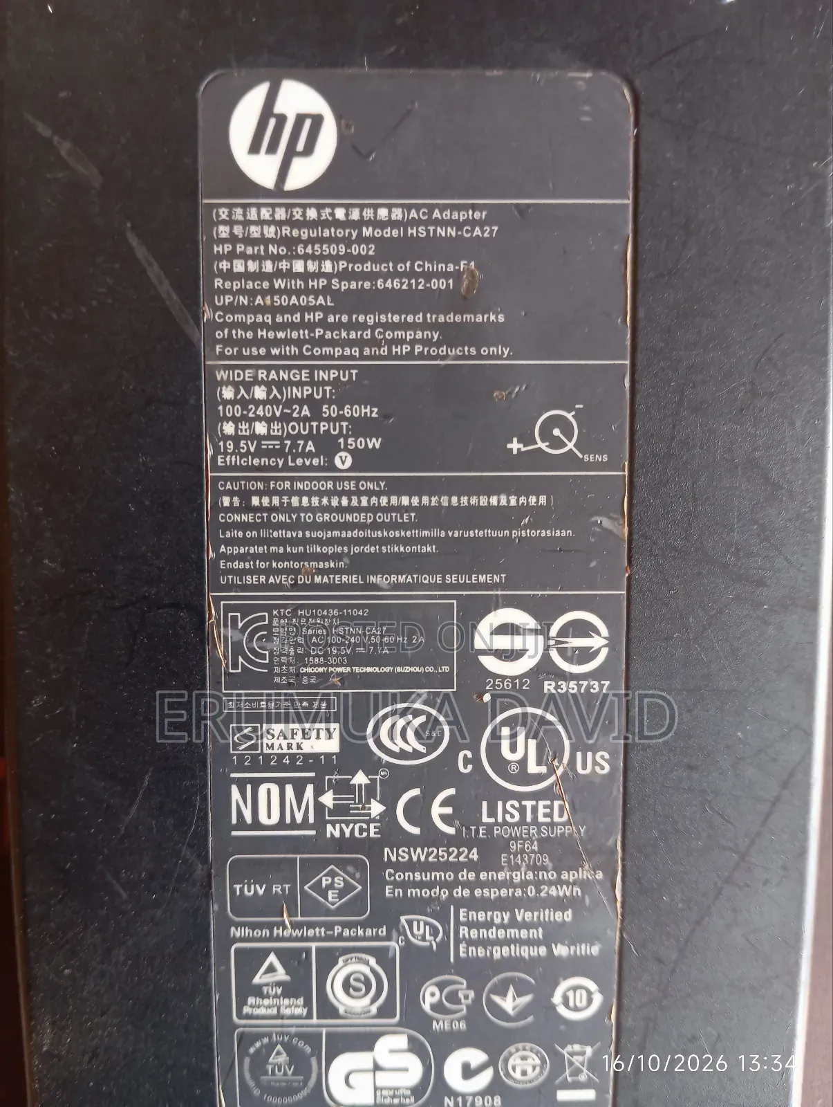 HP Gaming Laptop Charger
