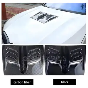Universal Gloss Black Engine Hood Cover Air Vent