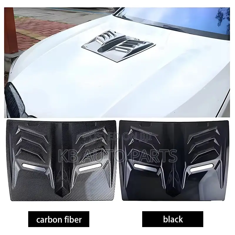 Universal Gloss Black Engine Hood Cover Air Vent