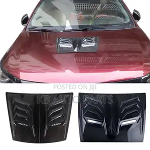 Universal Gloss Black Engine Hood Cover Air Vent