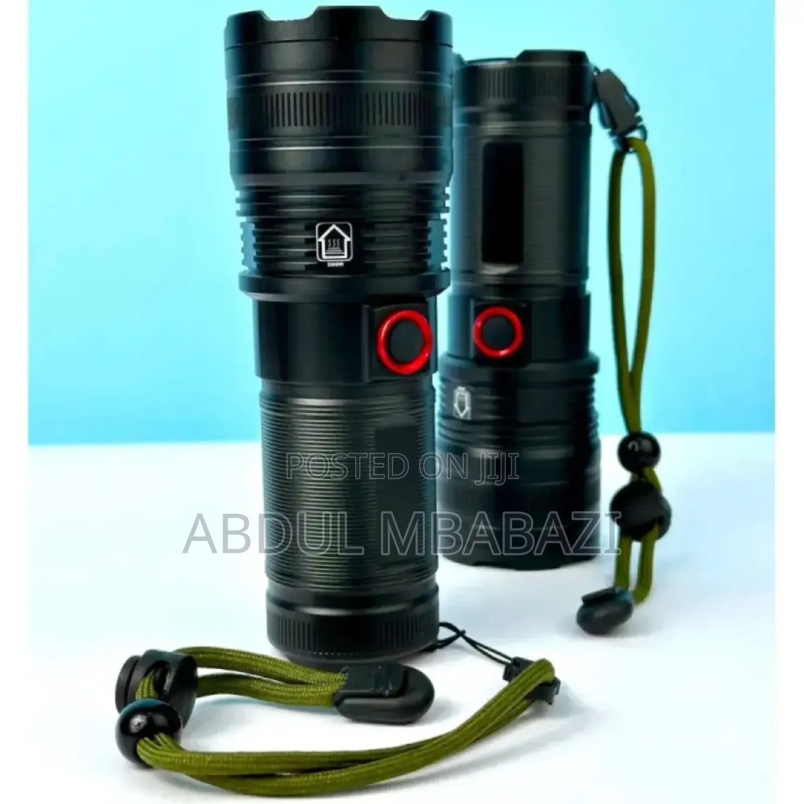 Zoomable Powerbank Waterproof Long Range Torch