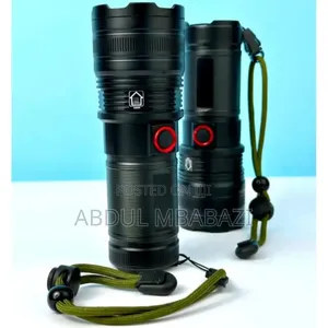 Zoomable Powerbank Waterproof Long Range Torch