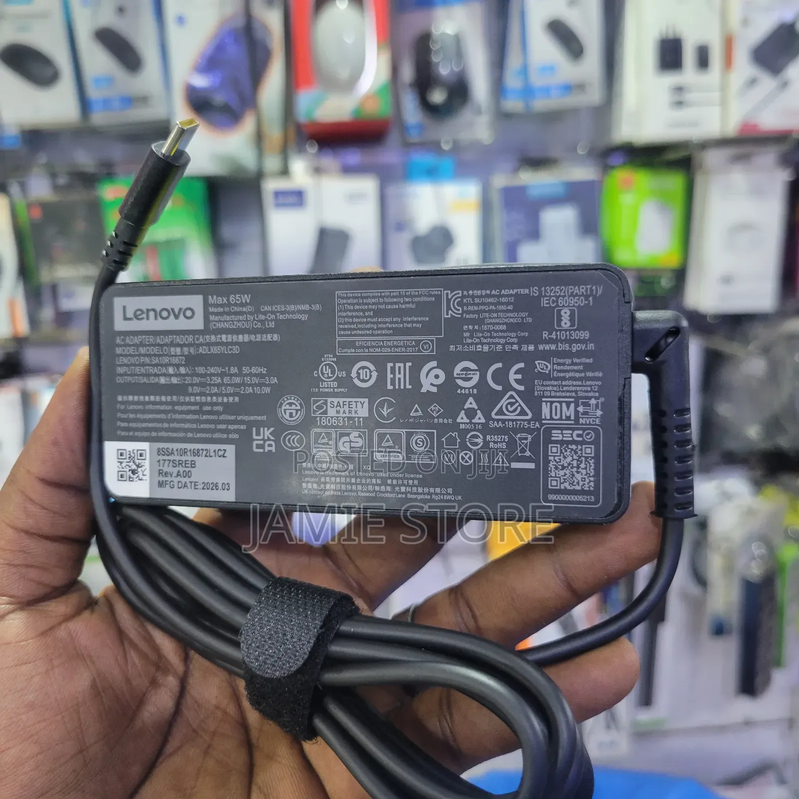 65W Lenovo USB-C Laptop Charger