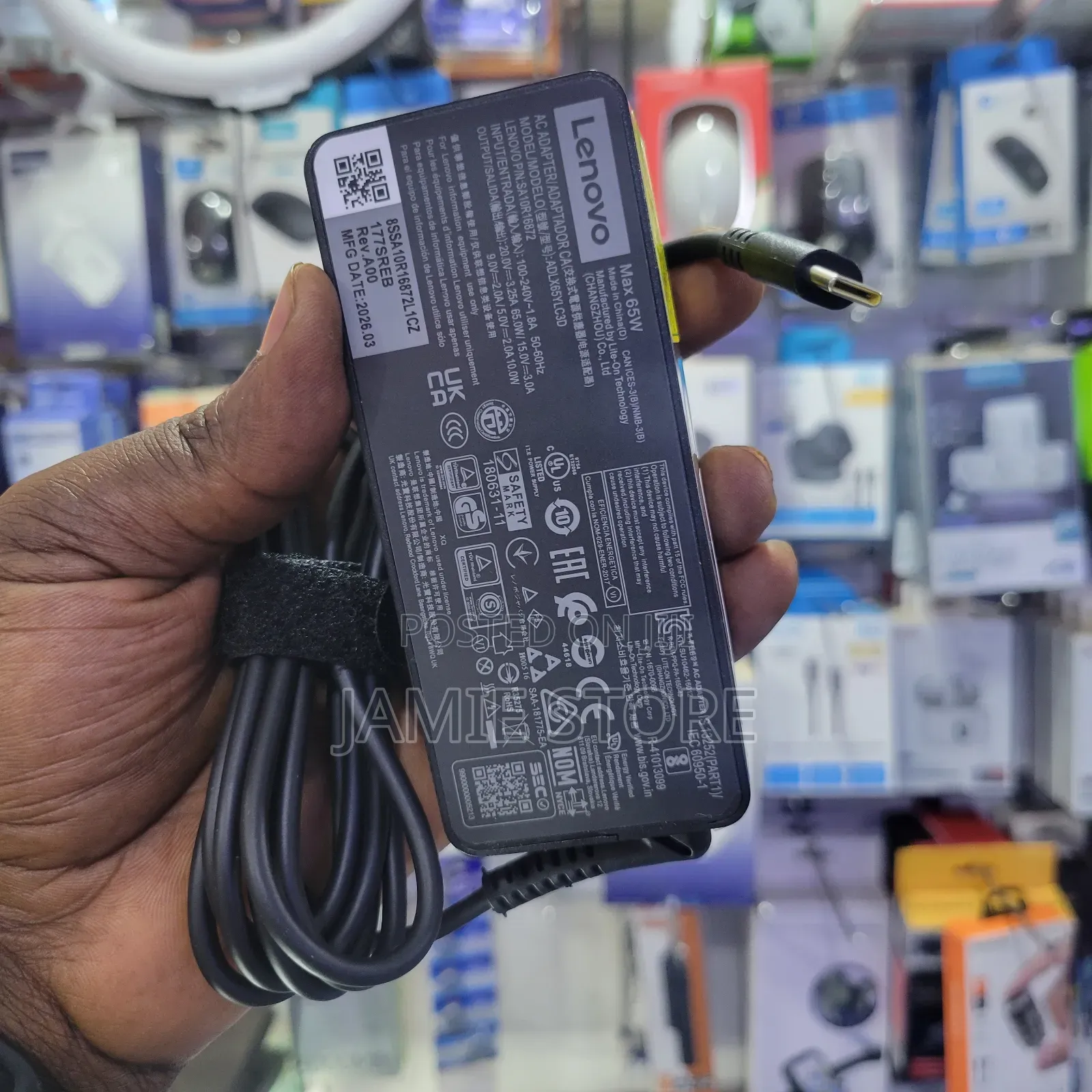 65W Lenovo USB-C Laptop Charger