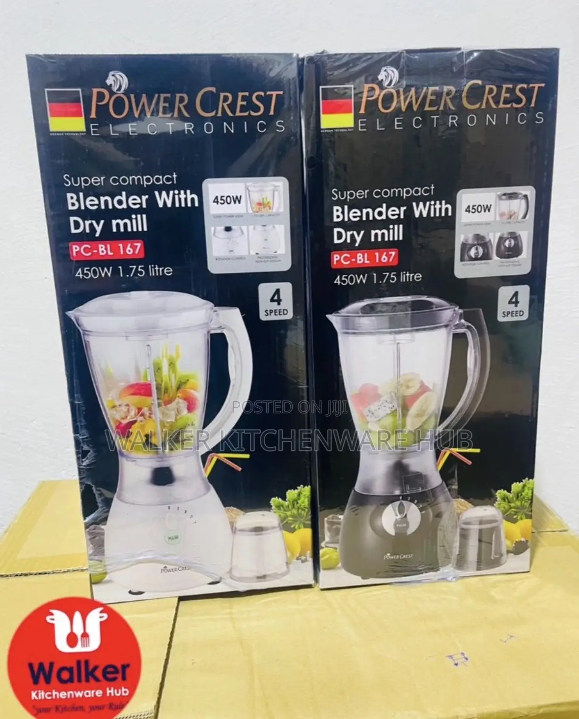 3 Plug 2 in 1 Blender Black